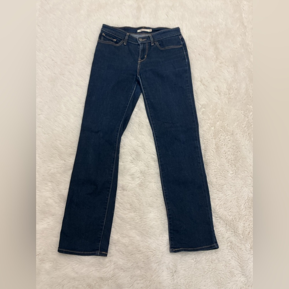 Levi’s - Women's 714 Straight Leg - Dark Denim Jeans